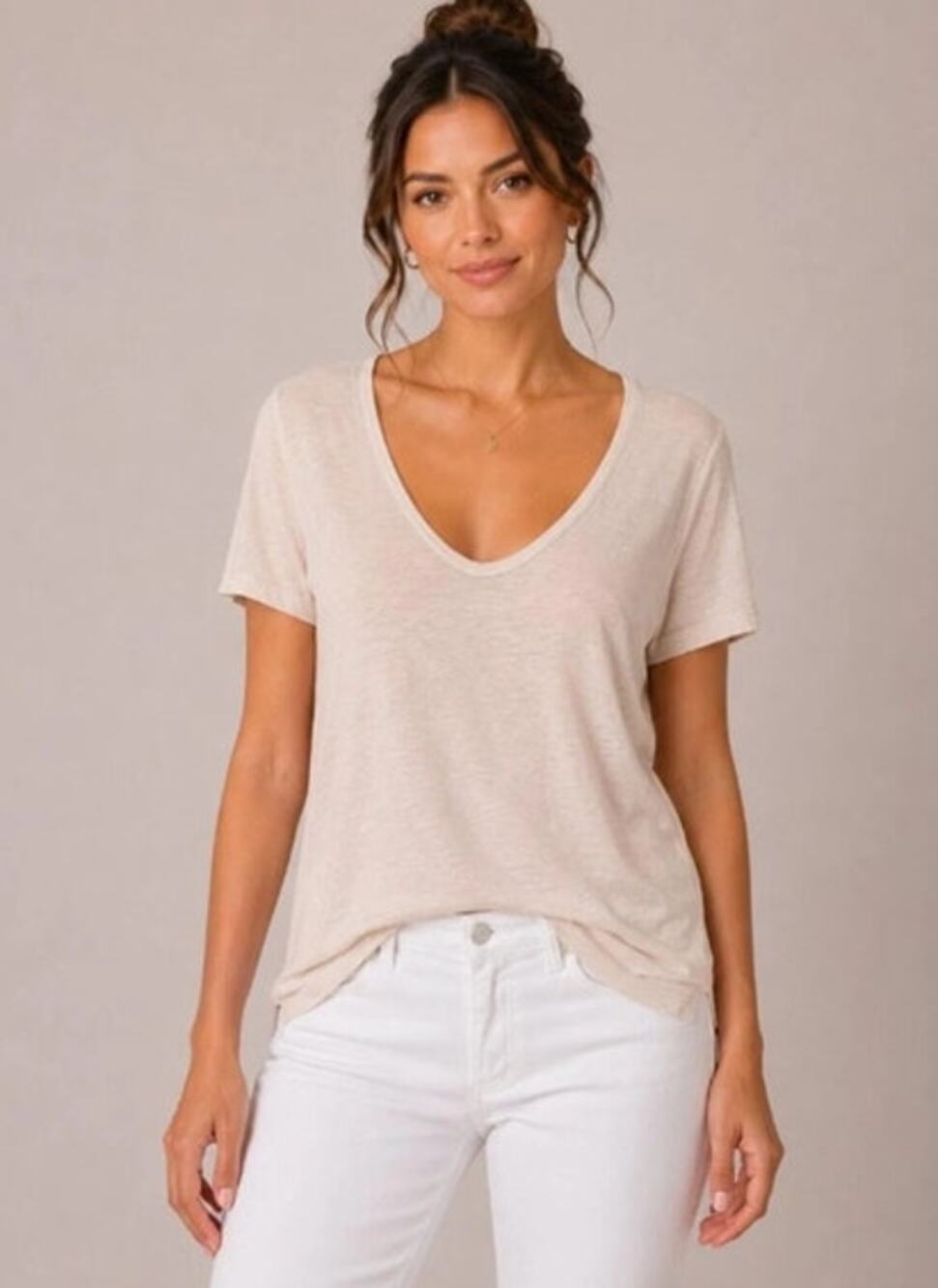 Massimo Dutti Short Sleeve Tee Shirt Size XL